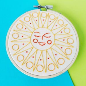 Young Sun hand embroidery pdf pattern